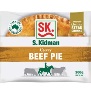 S.KIDMAN AND CO CURRY BEEF PIE 200G